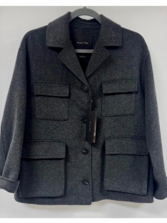 Massimo Dutti Other - Massimo Duti Wool Pocket Coat in Charcoal- XS.